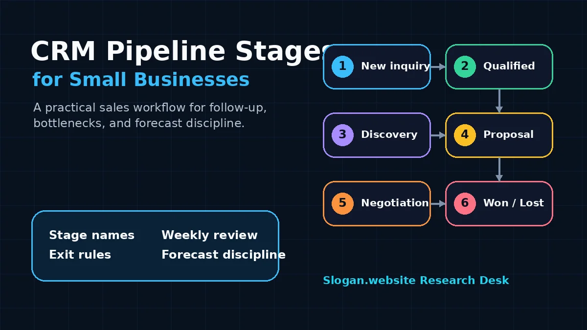 CRM Pipeline Stages for Small Businesses: A Practical Sales Workflow