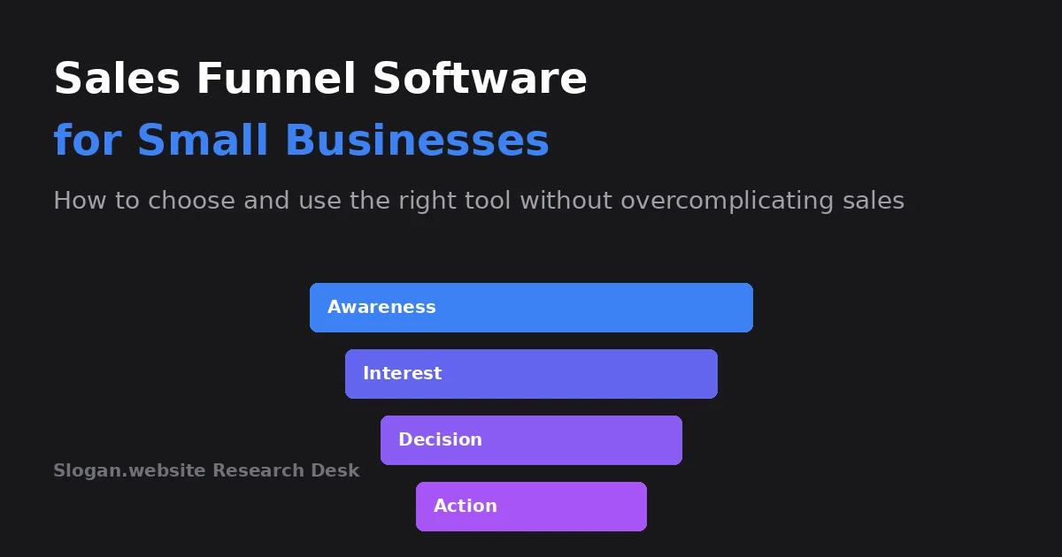 Sales Funnel Software for Small Businesses: How to Choose and Use the Right Tool