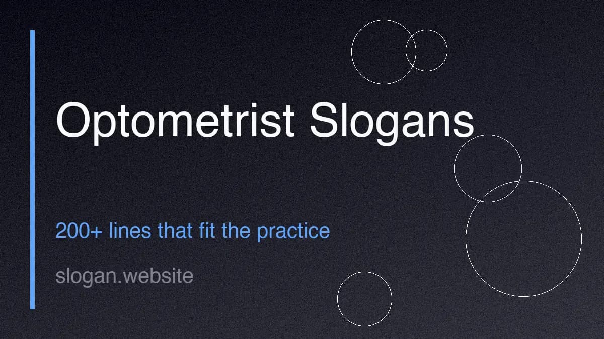 200+ Optometrist Slogans and Taglines (2026)