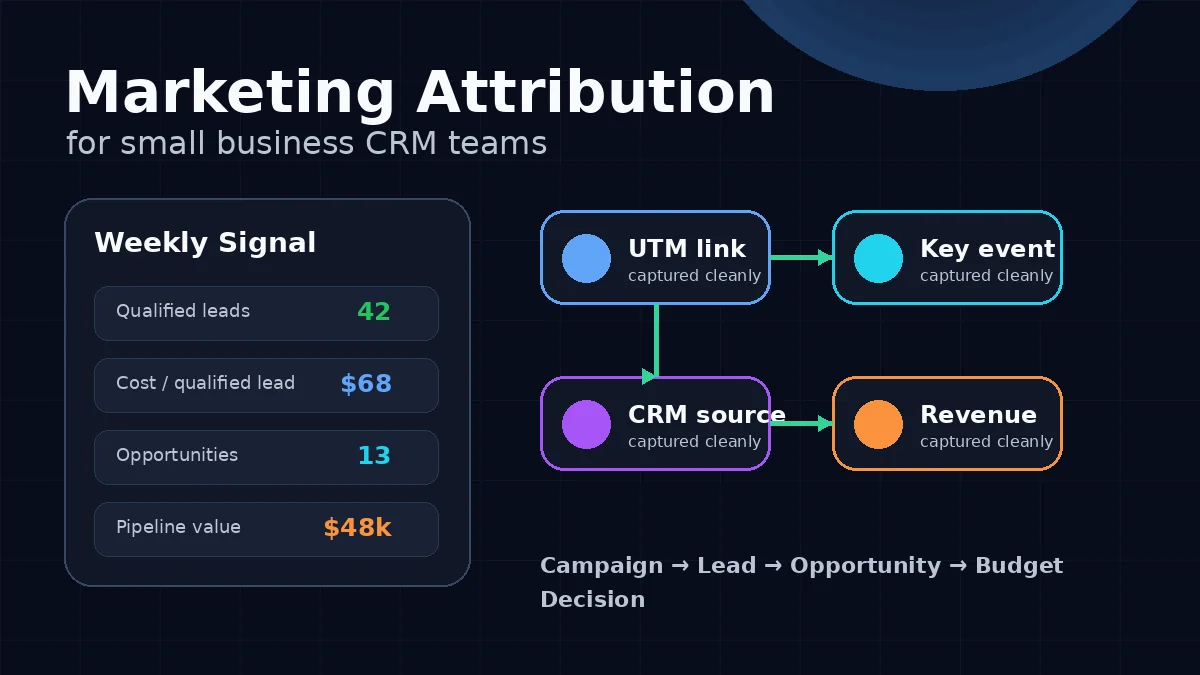 Marketing Attribution for Small Businesses: A Practical CRM Workflow